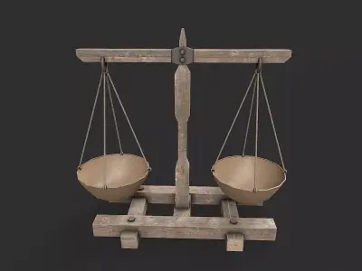 Medieval Environment Props 4 Farm Tools Pack 1 Low-poly 3D model
