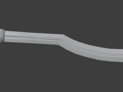 Khopesh sword with wooden handle Free 3D model
