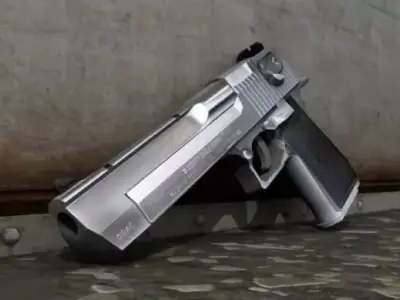 Desert Eagle Low-poly 3D model 3