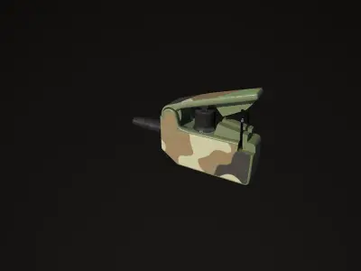 M18A1 explosive mine woodland camouflage colors 3D model