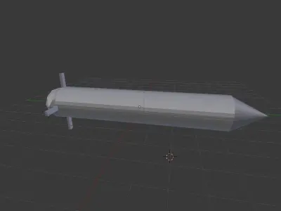 Rocket Low-poly 3D model purchase