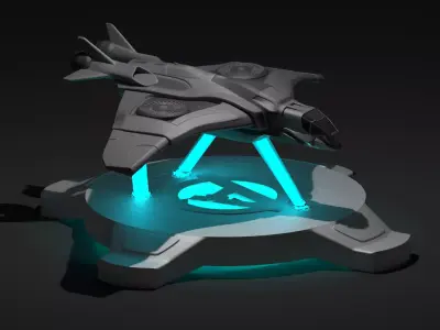 Avengers jet model printable 3D print model