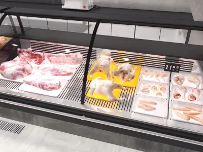  Butcher Shop and Meat Locker Room Collection 