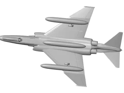 Air Force F-4 Phantom 3D model