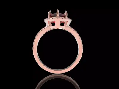 Engagement Ring 3D print model 60