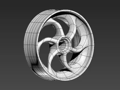  vehicle rim Free low-poly 3D model