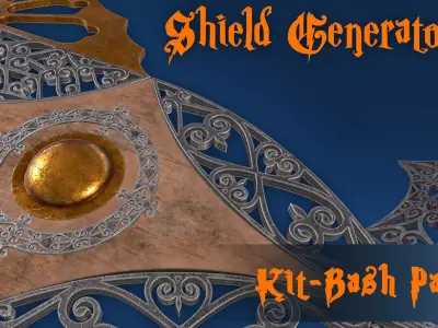 Shield Generator kit bash pack series - Vol 1 3D model