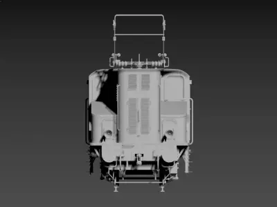 3D model of an electric locomotive 3D model