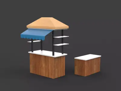  Food Carts 3D model
