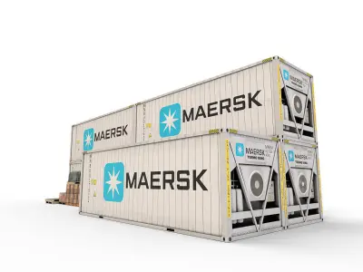 Reefer Containers 3D model