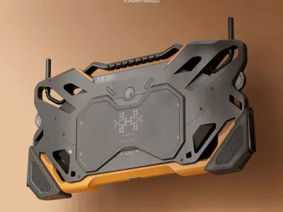 Sci-fi Controller Device X2 PBR Low-poly 3D model