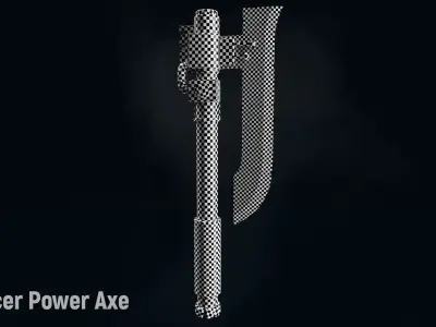 AC Artificer Power Axe Low-poly 3D model