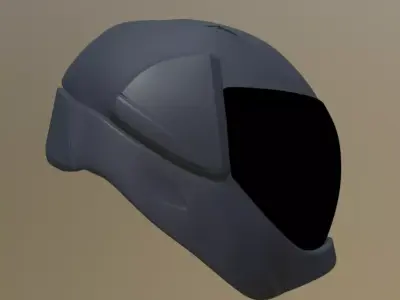 Motorcycle helmet based on Crosshelmet Free 3D model