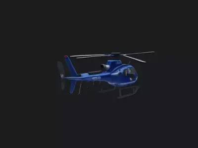 Helicopter 3D Model 3D model purchase