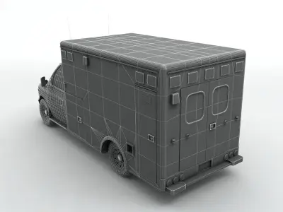 Ambulance Metro 3D model