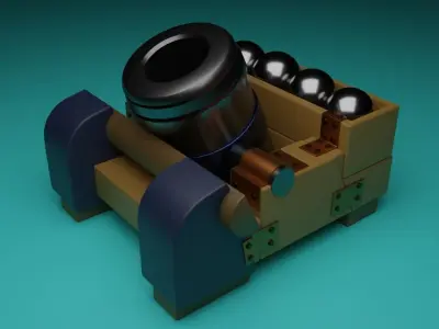 Cannon 3D model purchase