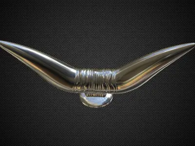 bull hood ornament 3D model