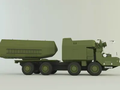 4K51 Rubezh Russian Defense 3D model
