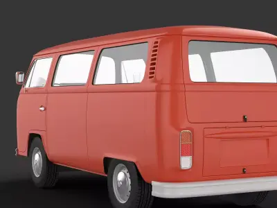 VW T2 Minibus 3D model