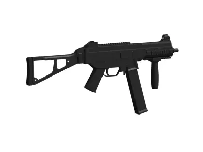 Heckler Koch UMP submachine gun 3D model