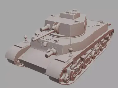 40M Turan I Tank Detailed WWII 3D Printable Model 3D print model