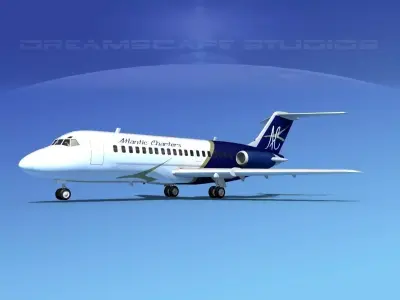 Douglas DC-9-15 Atlantic Charter 3D model