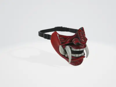 Samurai mask 3 3D model