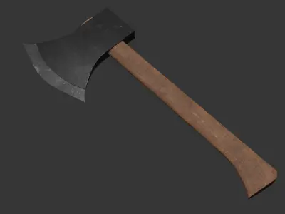 Hatchet axe Low-poly 3D model purchase