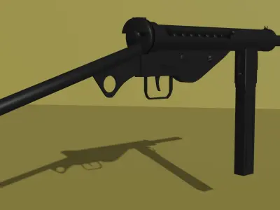 MP-3008 3D model Game ready asset Free low-poly 3D model