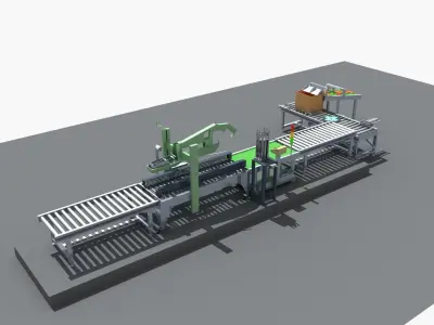  Industrial Equipment 24 - Packing Weighing and Sealing  3D model