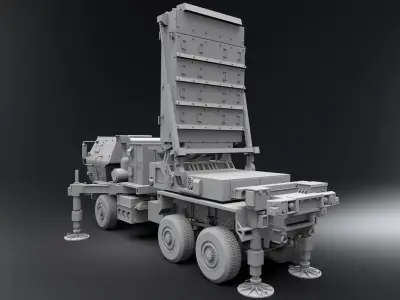 AN TPQ53 Radar scale model 3D print model