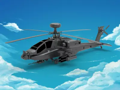 Boeing AH-64 Apache  3D model