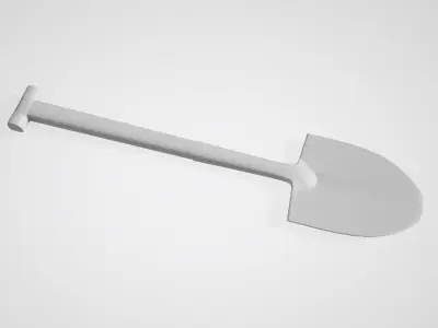 Used Shovel 3D model