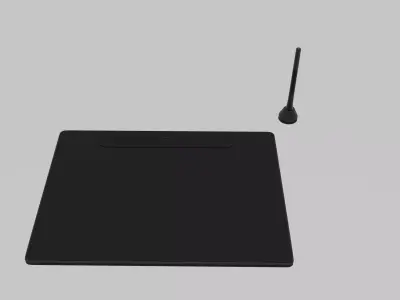 High Poly Graphic Tablet Modle 3D model