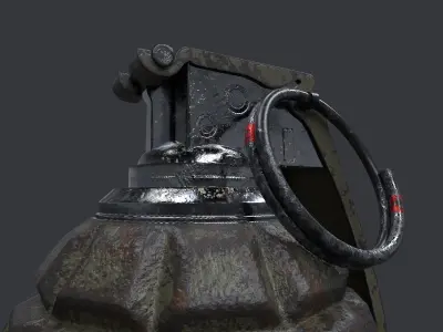 GN - 711 Grenade Free low-poly 3D model