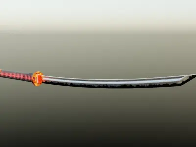 Katana sword Free 3D model get