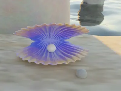 pearl shell Free 3D model