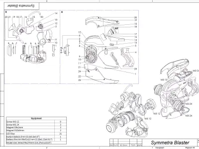 Symmetra Blaster - Overwatch - STL CAD bundle - Commercial Use 3D print model