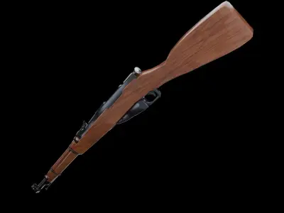 Mosin Rifle Low-poly 3D model
