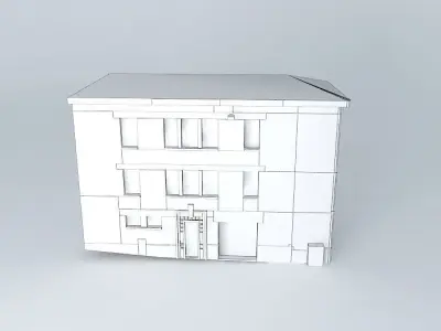 Commercial and residential building Free 3D model