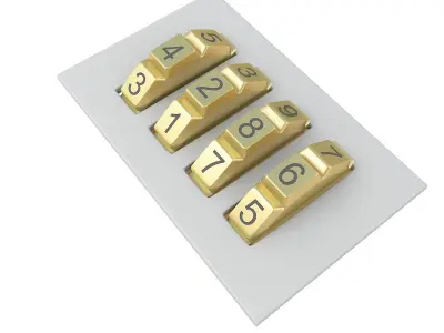 Code Lock 3D model buy