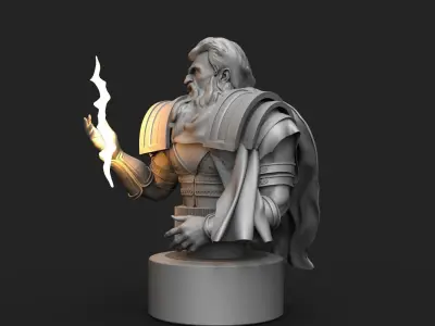 Zeus Design and sculpt 3D print model
