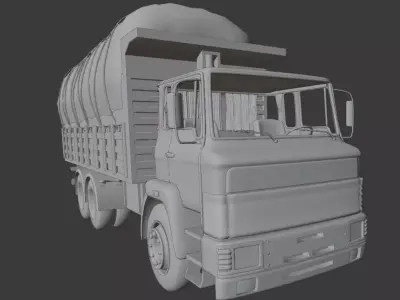 BMC Fatih Truck Low-poly 3D model