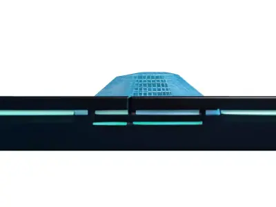 Futuristic DataSlate Holographic Cracks 3D model