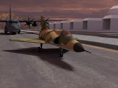 Mirage military jet 3D model