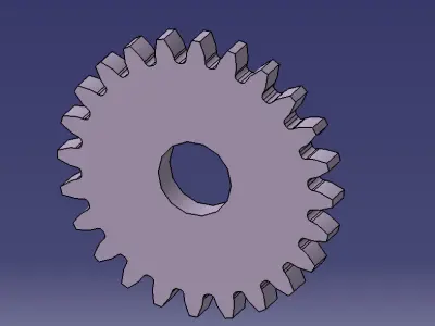 A pinion gear  3D model
