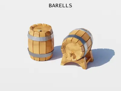 Game asset Low-poly 3D model