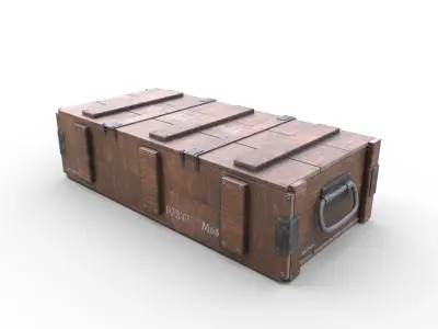Ammo Crate - 02 Low-poly 3D model