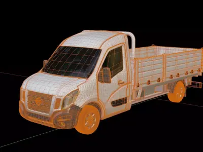 Nissan NV 400 Pickup Maxi 3D model