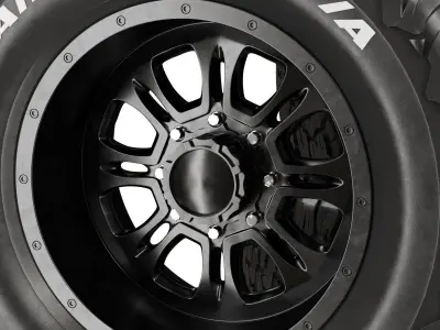 BFGoodrich All Terrain TA KO2 Tire 3d model 3D model